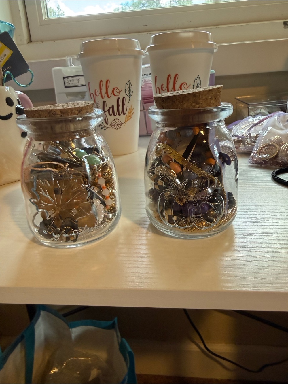 Small Fall Stuffed Jewelry Jar